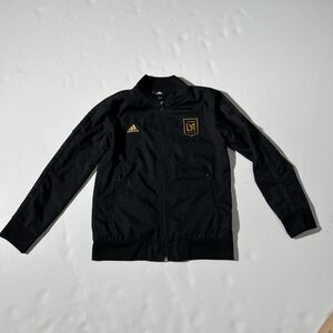 Adidas Los Angeles Football Club Full Zip Anthem Jacket Official Garment Youth S